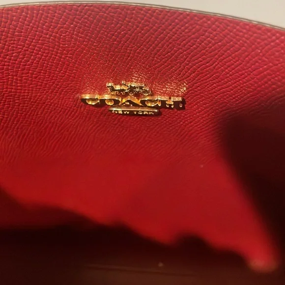 Coach Tan Mollie25 Tote with Cherry Print-CZ772 - Picture 4 of 8